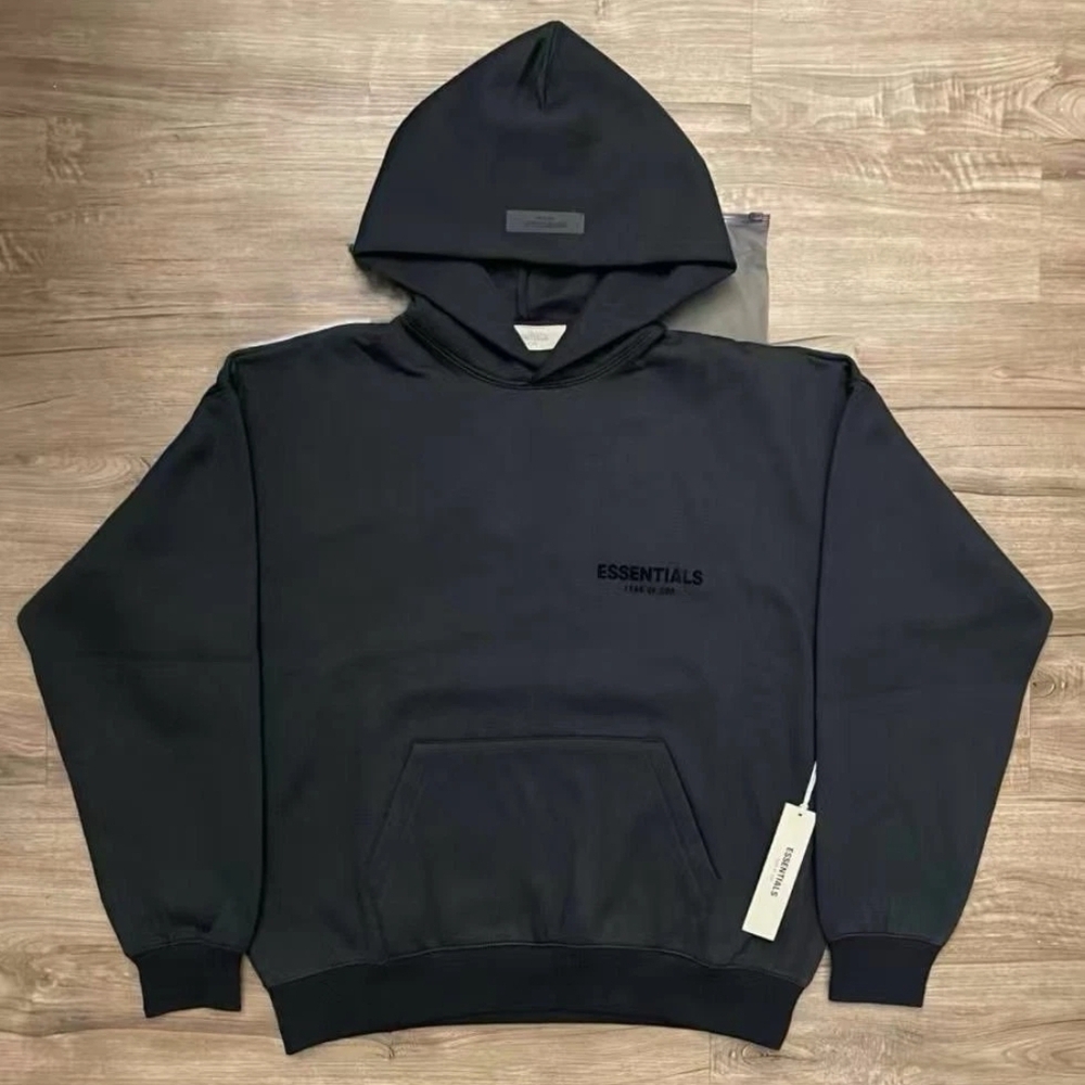 Fear of God Essentials Black Pullover Hoodie